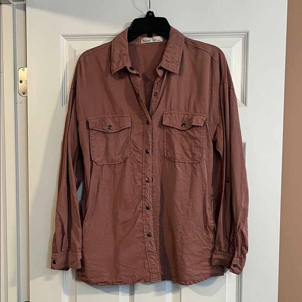 Pink Button-Up Shirt - Picture 8 of 9